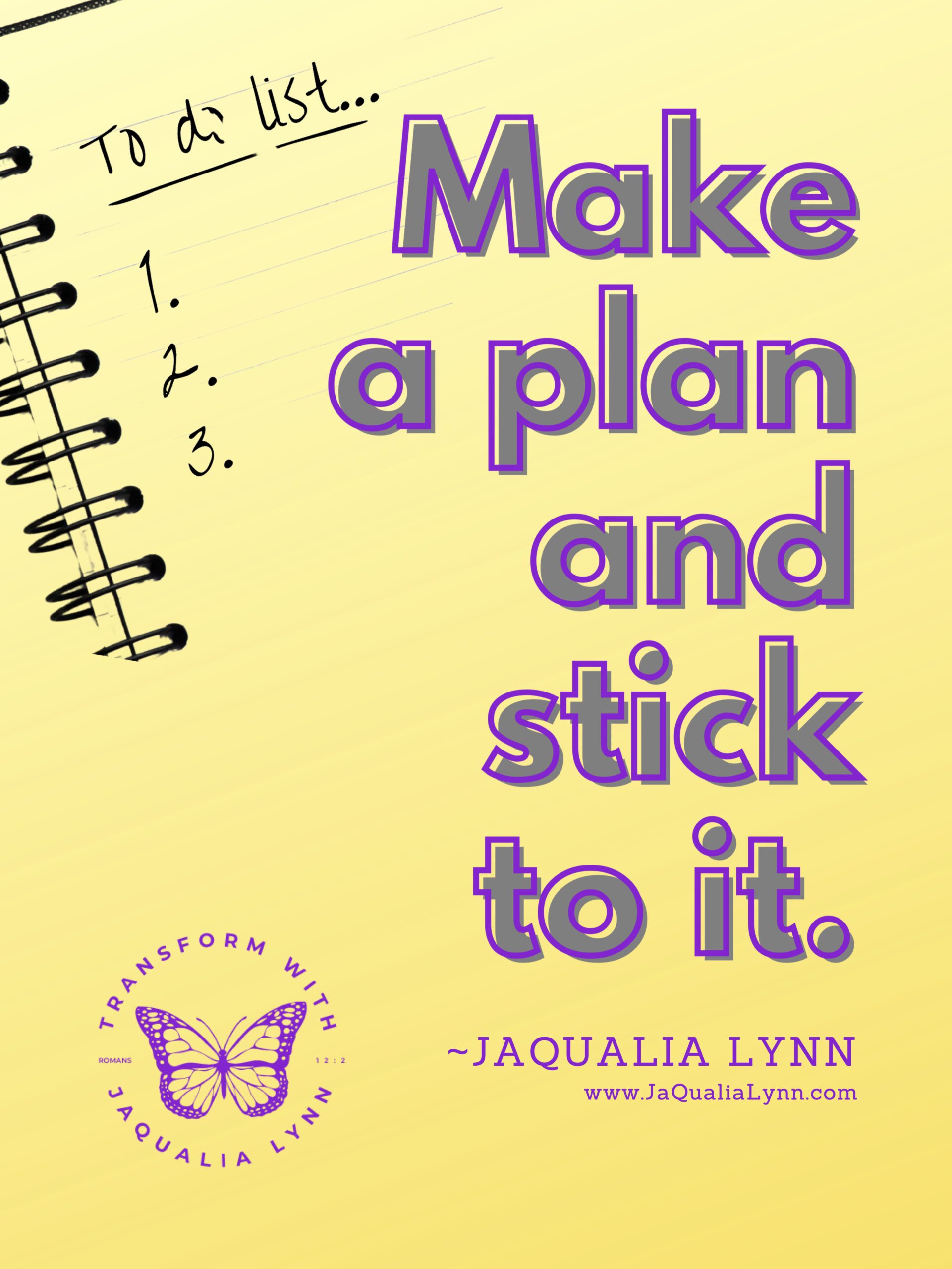 Make a plan poster 18x24